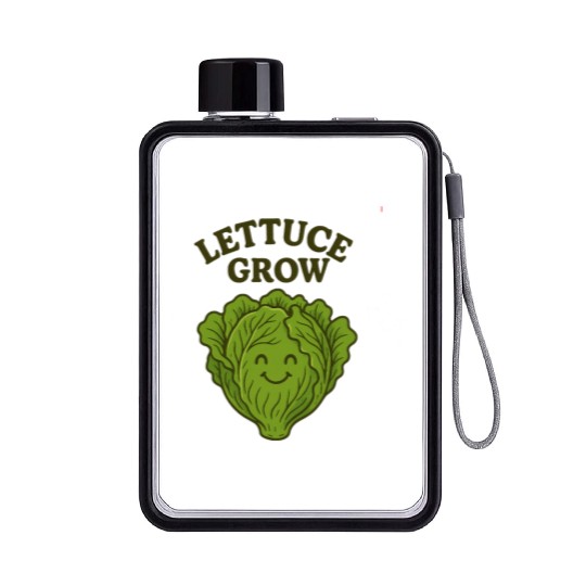 Vegetable Gardening Lettuce Flat Water Bottles