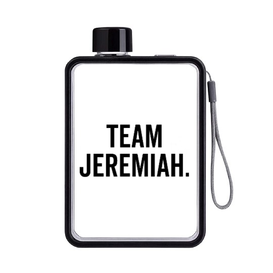 Team Jeremiah Flat Water Bottles