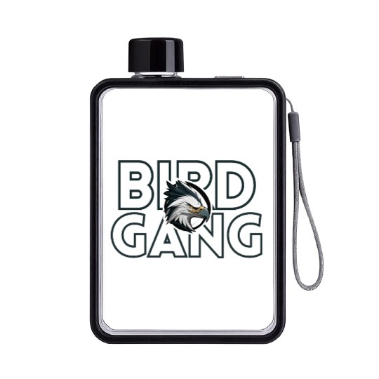 Eagle Head Bird Gang Logo Design Flat Water Bottles
