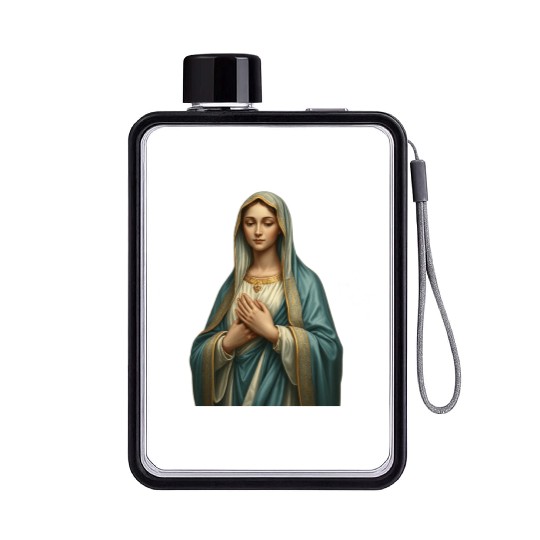 Madonna and Child Divine Embrace Flat Water Bottles
