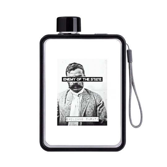 Emiliano Zapata (EOTS) (B&W) Flat Water Bottles