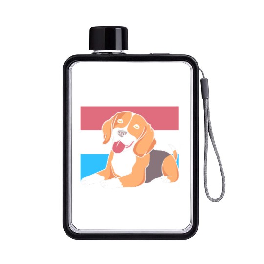 Therapy Dog Lover Psychology Therapist Flat Water Bottles