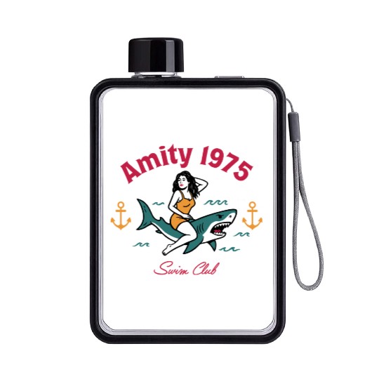 Swim Club 1975 American Retro Flat Water Bottles