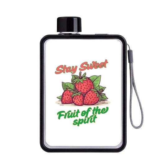 Stay sweet fruit of the spirit, vintage fruit Flat Water Bottles