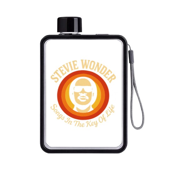 Stevie Wonder Flat Water Bottles rtro vintage Songs in the