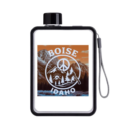 Boise, Idaho (O) Flat Water Bottles