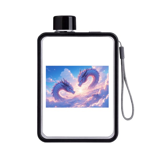Celestial Dragon Duo Flat Water Bottles