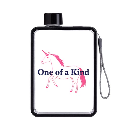 Celestial Unicorn One of a Kind Design Flat Water Bottles