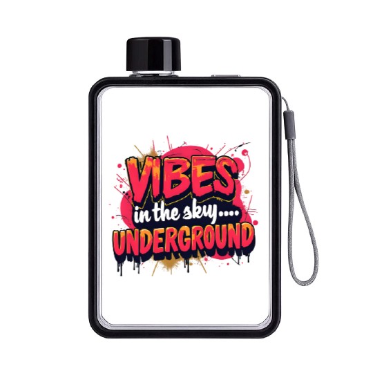 Vivid Underground Vibe Flat Water Bottles
