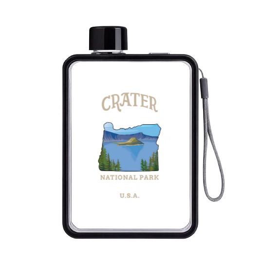 Crater Lake National Park US Oregon Flat Water Bottles