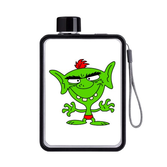 green goblin Flat Water Bottles