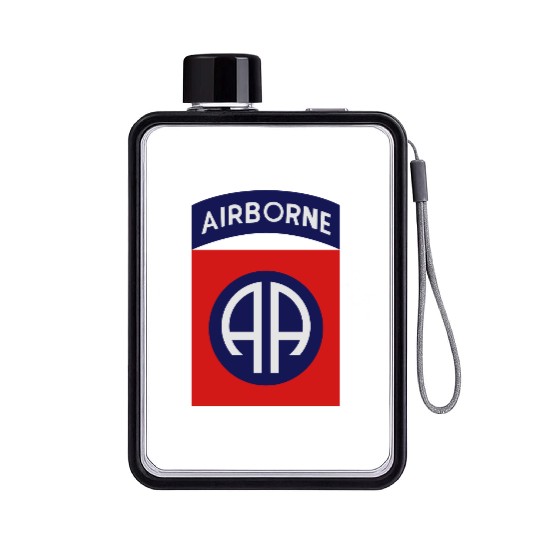 82nd Airborne Flat Water Bottles