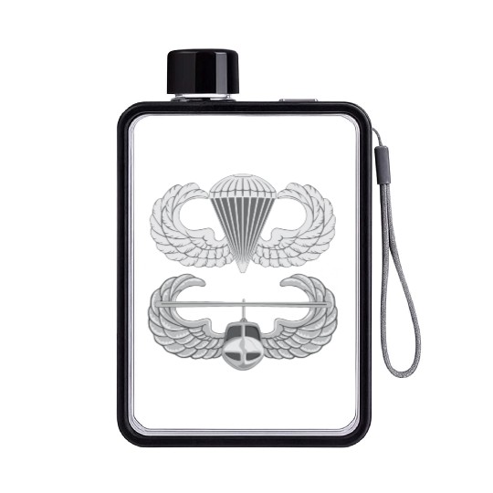 Airborne Air Assault Flat Water Bottles