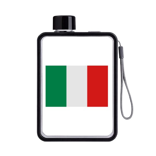 Italian flag Flat Water Bottles