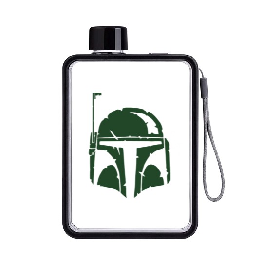 Boba Fett Helmet Worn Flat Water Bottles