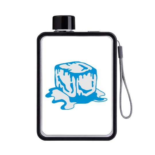 Ice Cube Flat Water Bottles