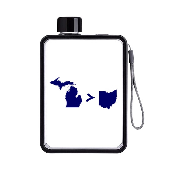 Funny Michigan Greater Than Ohio Flat Water Bottles
