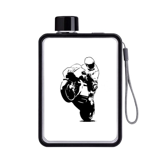 Moto GP Racer Flat Water Bottles