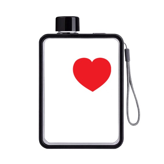 I Love Me Flat Water Bottles