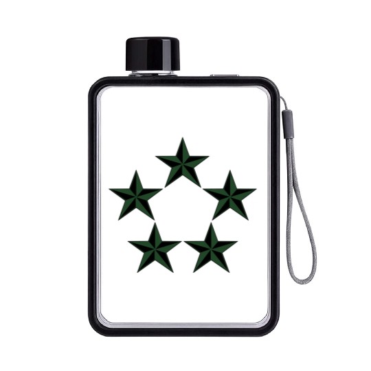 General of the Army GA Rank, Mision Militar ™ Flat Water Bottles