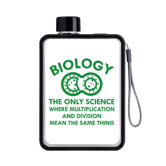 Biology Flat Water Bottles