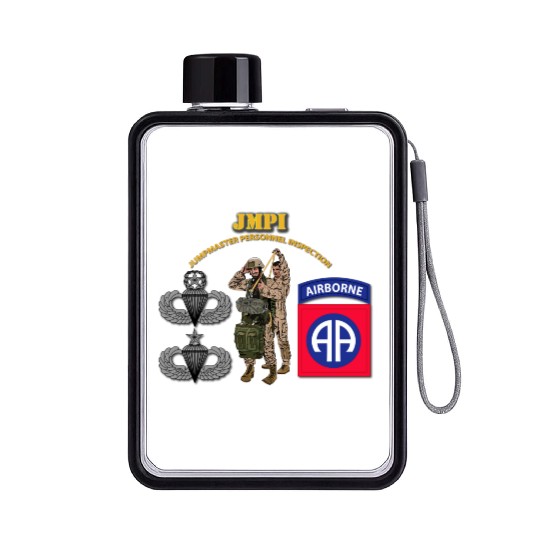 JMPI - 82nd Airborne Div V1.png Flat Water Bottles
