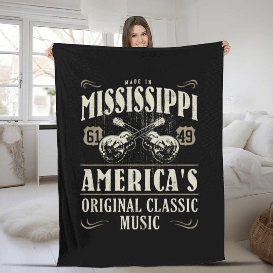 Mississippi Blues - Blues - Fleece Blankets