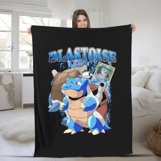 Blastoise Anime Vintage Style Fleece Blankets!