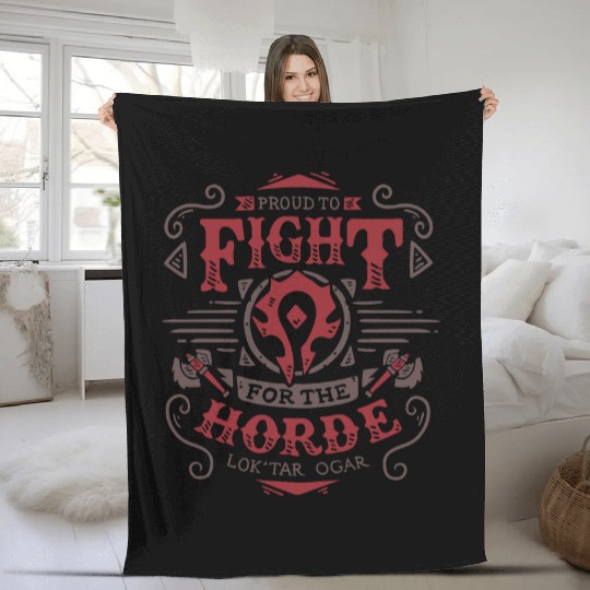 World of Warcraft Horde - Orgrimmar Hero - Classic gaming - World Of Warcraft - Fleece Blankets