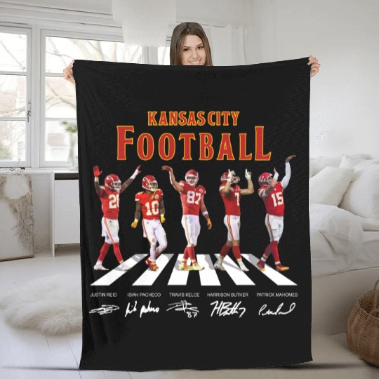Kansas City Chiefs Players Fleece Blankets, Chiefs Fleece Blankets