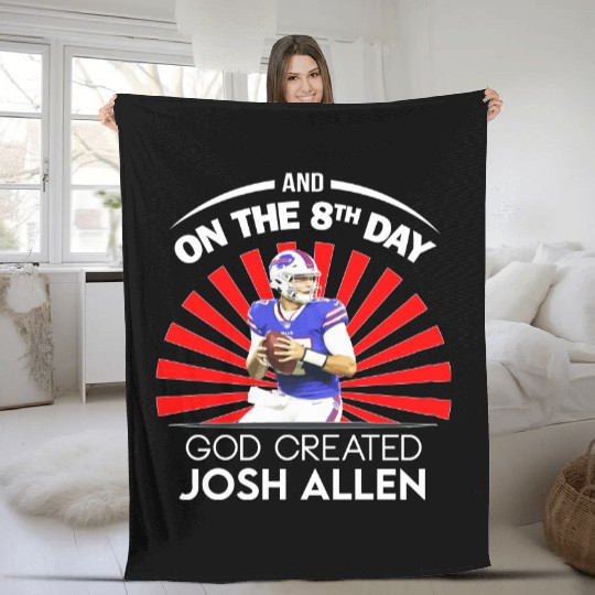 Funny Josh Allen Fleece Blankets