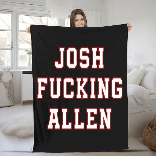 Funny Fleece Blankets,  JOSH ALLEN ,Football  Fleece Blankets ,Buffalo Bills,  Buffalo Bills Fleece Blankets