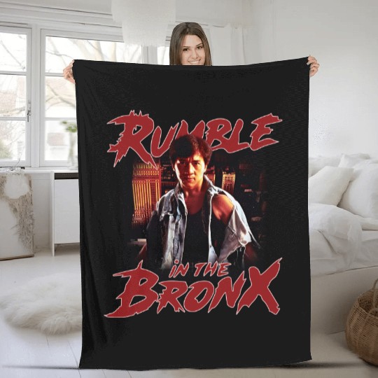 Jackie Chan  Rumble In The Bronx  Hong Kong Movie Vintage 90's Fleece Blankets