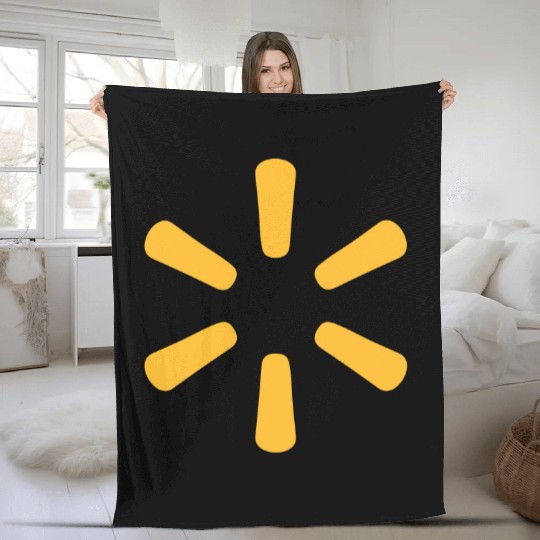 Limited Fleece Blankets Walmart Logo Unisex Fleece Blankets | Cotton Short Sleeve Fleece Blankets | Soft and Comfortable | Hyperhidrosis Fleece Blankets