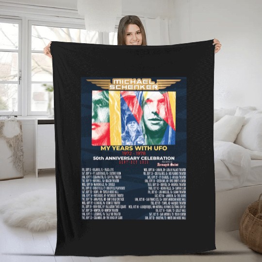 Discover MICHAEL SCHENKER MY YEARS WITH UFO USA TOUR 2025 Fleece Blankets Full Size S-5XL