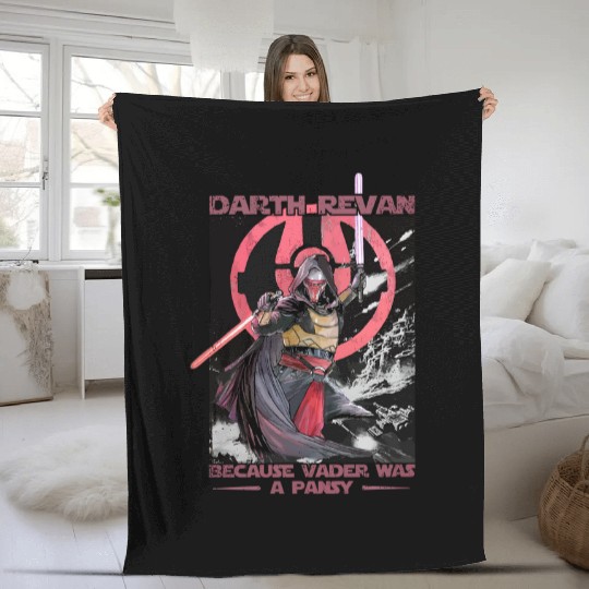 Darth Revan Because Vader Was A Pansy Fleece Blankets, Star Wars Sith Lord Fleece Blankets, Galaxy's Edge, Hollywood Studios Disney Family Trip