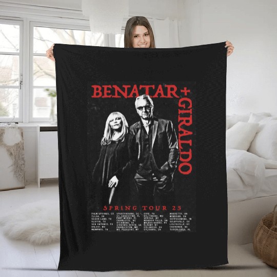 Pat Benatar and Neil Giraldo 2025 Tour Date Fleece Blankets