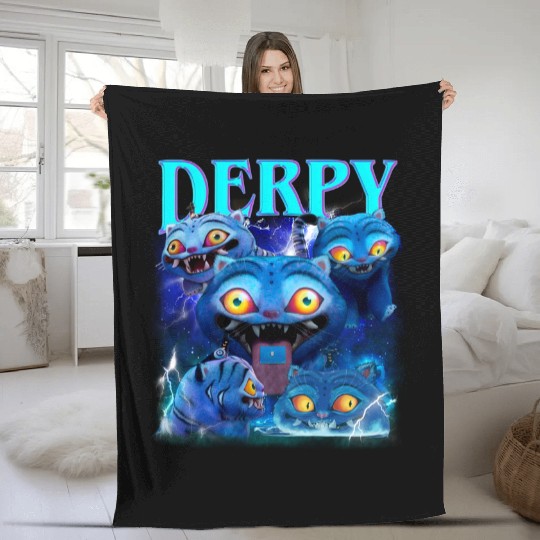Discover Kpop Demon Hunters Tiger Fleece Blankets, Derpy the Tiger Fleece Blankets, Saja Boys Fan Fleece Blankets