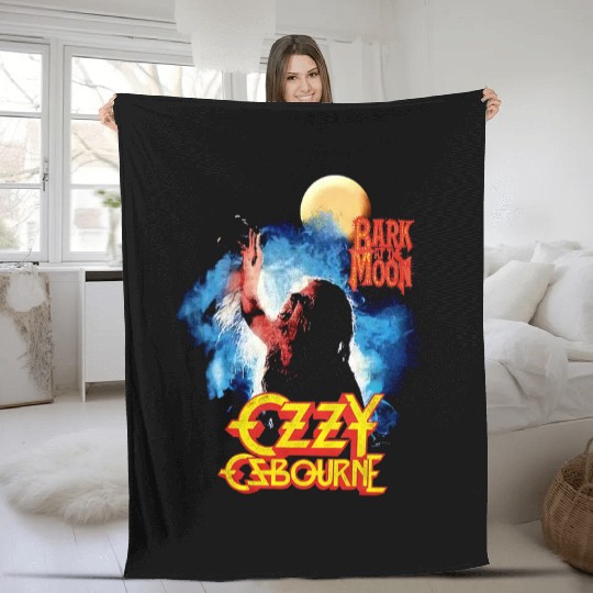 Ozzy Osbourne Bark At The Moon Fleece Blankets