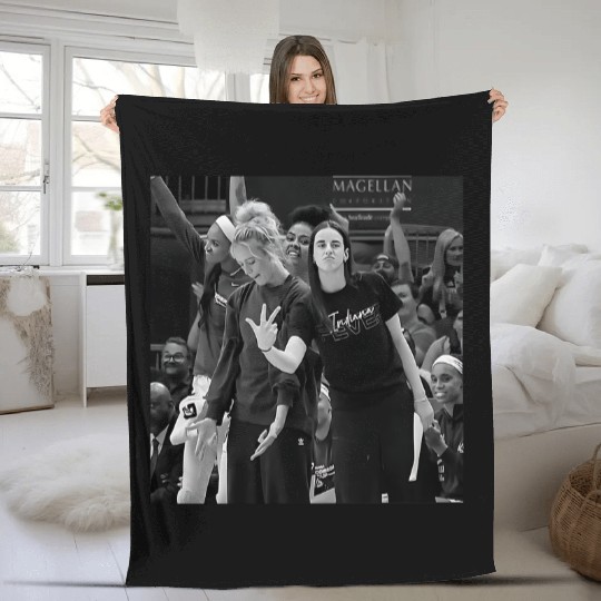 Sophie Cunningham x Caitlin Clark Fleece Blankets, Sophie And Caitlin Fleece Blankets, Vintage Caitlin Clark x Sophie Cunningham Fleece Blankets, The Enforcer Fleece Blankets