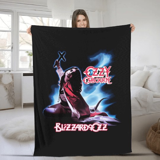 Ozzy Osbourne Unisex Fleece Blankets: Blizzard of Ozz