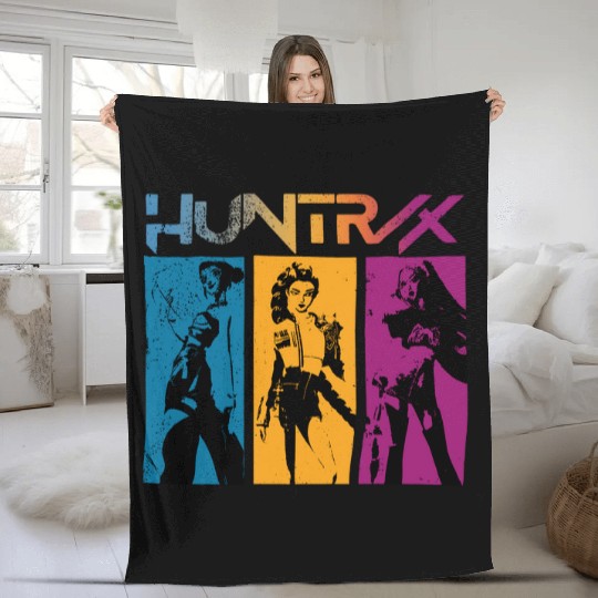 Huntrix Kpop Vintage Fleece Blankets