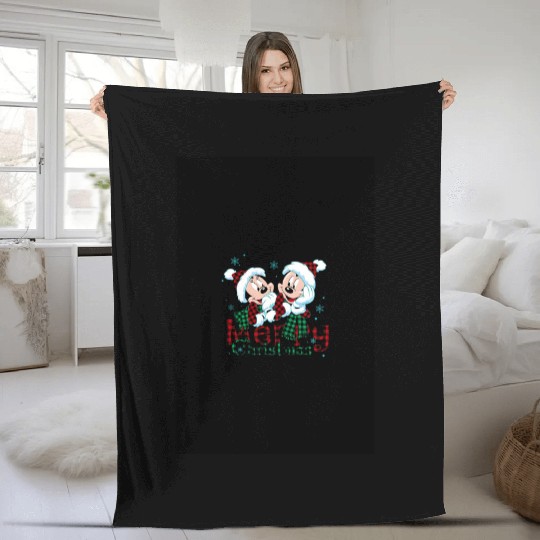 Discover Disney Christmas Garden Flags, Womens Christmas Garden Flags Fleece Blankets