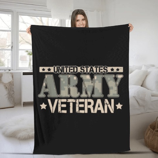 Army Veteran Fleece Blankets