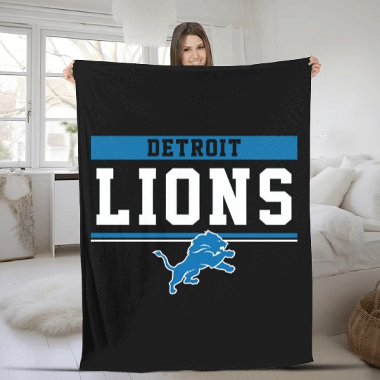 Team Fan Detroit Lions Fleece Blankets
