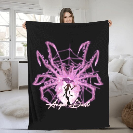 Hazbin Hotel Fleece Blankets, Angel Dust Morningstar Characters Fleece Blankets