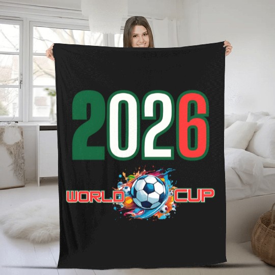 world cup 2026 Fleece Blankets