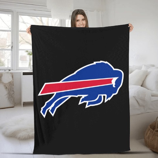 Buffalo Football Team Bills Primary Logo Fleece Fleece Blankets, Gift for Fan