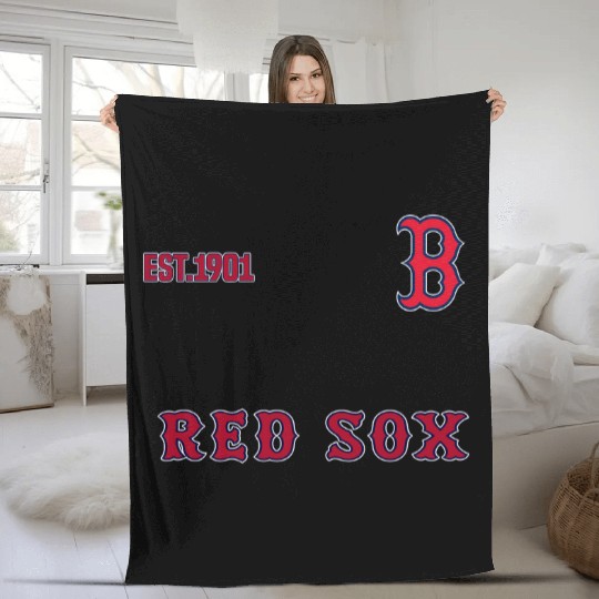 Red Sox EST 1901 Quarter Zip Waffle Fleece Blankets