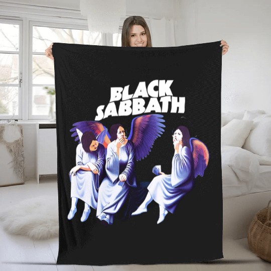 BLACK SABBATH heaven and hell Fleece Blankets - Black Sabbath - Metal - Punk - Music Fleece Blankets